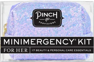 Pinch Provisions Purple Periwinkle Minimergency Kit, Includes 17 Travel-Sized Cosmetic Essentials, Convenient for Purses, Emergency Beauty Accessories, Gifts for Holiday’s & Birthday’s