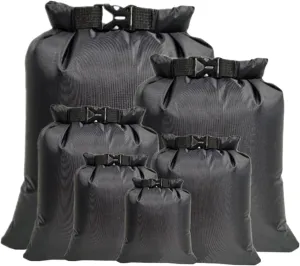 pistro 6 Pack Waterproof Dry Bag, Gym Bag Dry Bags Lightweight Storage Bags, Roll Top Sack Travel Bags Keeps Equipment Dry for