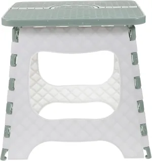 Plastic Foot Stool,Caravan Steps,Portable Folding Stool for Outdoor Activities Lightweight Collapsible Chair for Hiking Camping Traveling(Green)