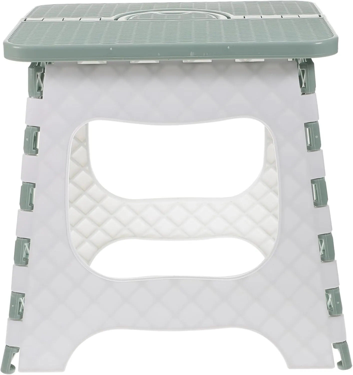 Plastic Foot Stool,Caravan Steps,Portable Folding Stool for Outdoor Activities Lightweight Collapsible Chair for Hiking Camping Traveling(Green)