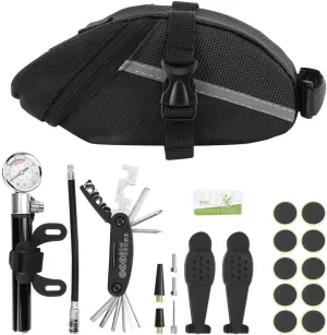 plplaaoo Bicycle Repair Multi Tool Kit Set 22 in 1 Mountain Bike Repair Tools Aluminum Alloy Durable Compact Travel Essential for Cyclists Road Mountain Biking 23x13x11cm 623g