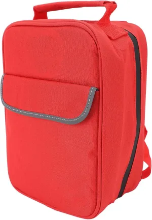 POCREATION First Aid Kit Bag, Tear Polyester, Multiple Pockets, Outdoor Emergency, Red, Suitable for Organizing Various First Aid Items, Built to Withstand Tough Conditions for Travel