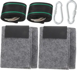 POPETPOP 1set Heavy Duty Tree Swing Straps Hammock Rope Quick Setup for Outdoor Activities Camping and Picnics Includes Tree Protectors and Nuts