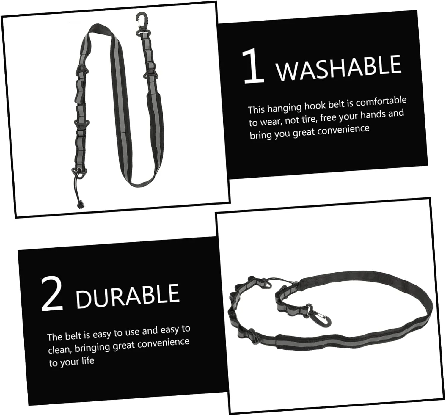 POPETPOP 2pcs Mountaineering Strap Crossbody Bag Strap Nylon Belts for Men Hiking Gear Hanging Storage Strap