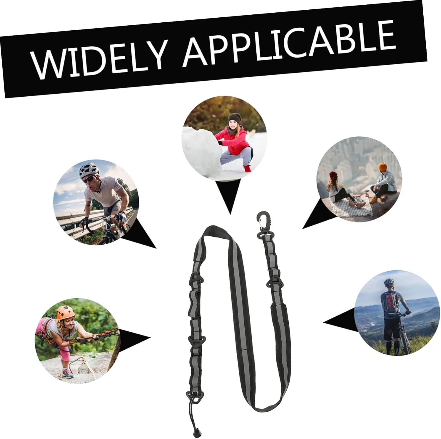 POPETPOP 2pcs Mountaineering Strap Crossbody Bag Strap Nylon Belts for Men Hiking Gear Hanging Storage Strap