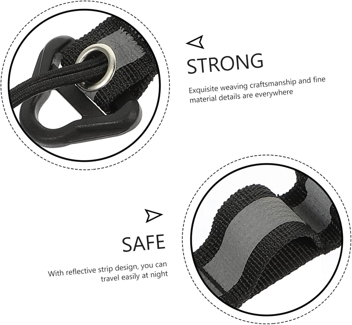 POPETPOP 2pcs Mountaineering Strap Crossbody Bag Strap Nylon Belts for Men Hiking Gear Hanging Storage Strap