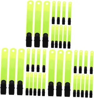 POPETPOP Fluorescent Label Holder Hiking Camping Clip Camping Reflector Glow Clips Reflector Clips for Tree Stand