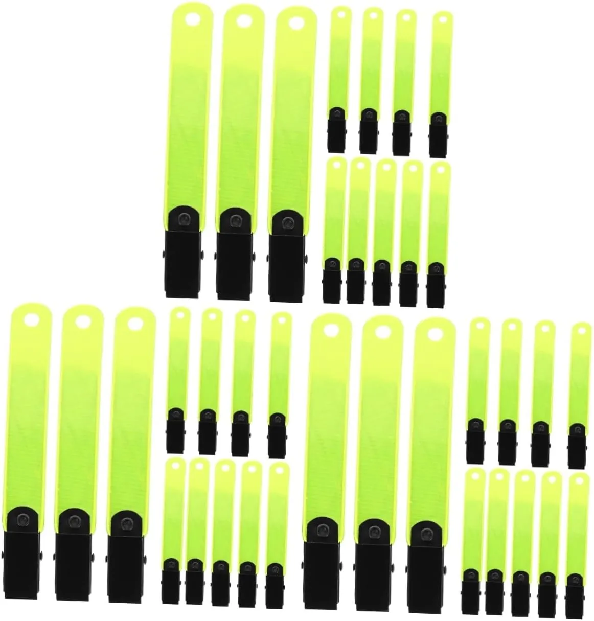 POPETPOP Fluorescent Label Holder Hiking Camping Clip Camping Reflector Glow Clips Reflector Clips for Tree Stand