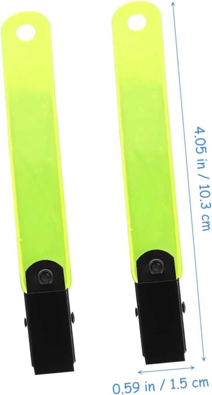 POPETPOP Fluorescent Label Holder Hiking Camping Clip Camping Reflector Glow Clips Reflector Clips for Tree Stand