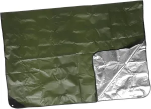 POPETPOP Insulation Blanket 150x210cm Emergency Survival Blanket Foldable for Outdoor Camping Picnic Windproof Waterproof First Aid