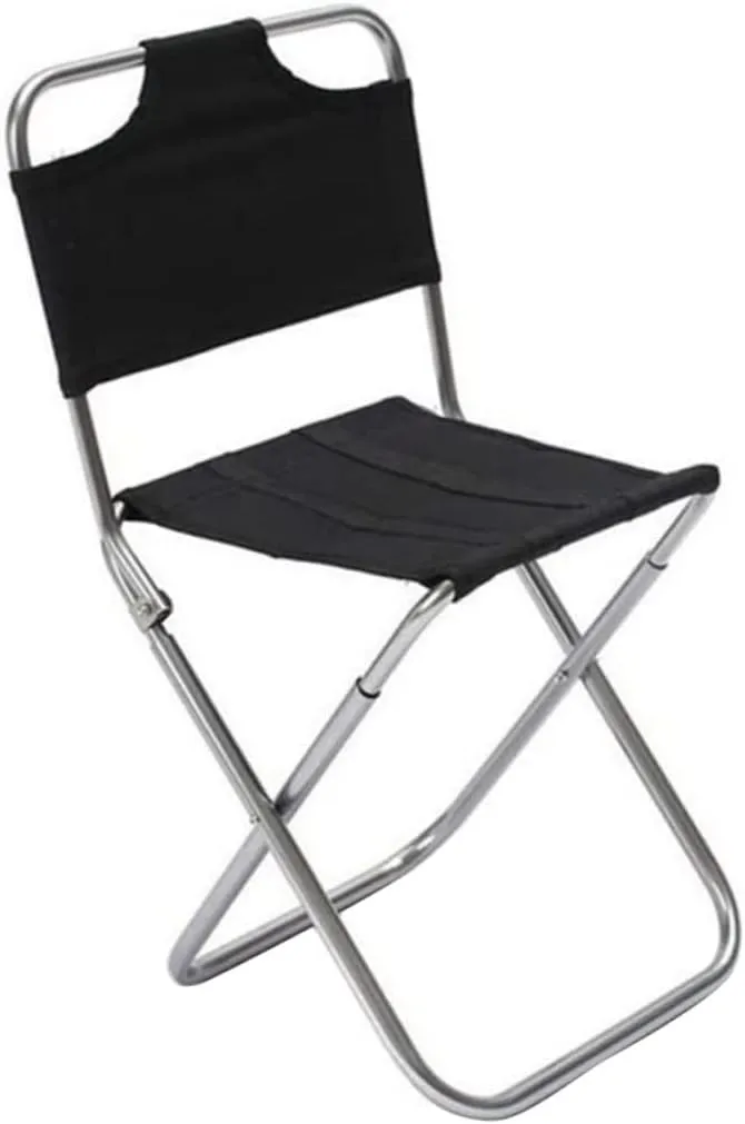 POPETPOP Outdoor Portable Folding Chair Lightweight Sturdy Stool for Camping Fishing BBQ and Picnics Compact Design for and Quick Setup