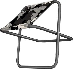 POPETPOP Portable Folding Chair Multi Function Outdoor Stool for Camping Hiking Fishing and BBQ Durable and Space Saving Design Convenient for Travel and Garden Use