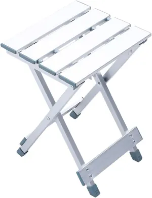 Portable Aluminum Alloy Folding Stool Nonskid Camping Chair Simple Design for Outdoor