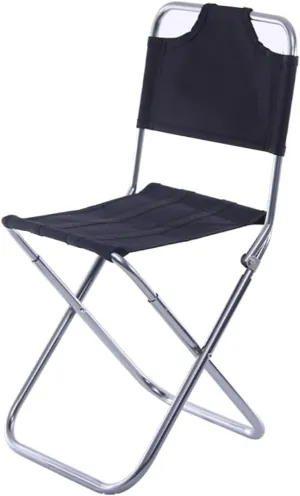 Portable Aluminum Folding Chair Collapsible Stool for Camping Hiking Fishing Travel Outdoor Activities