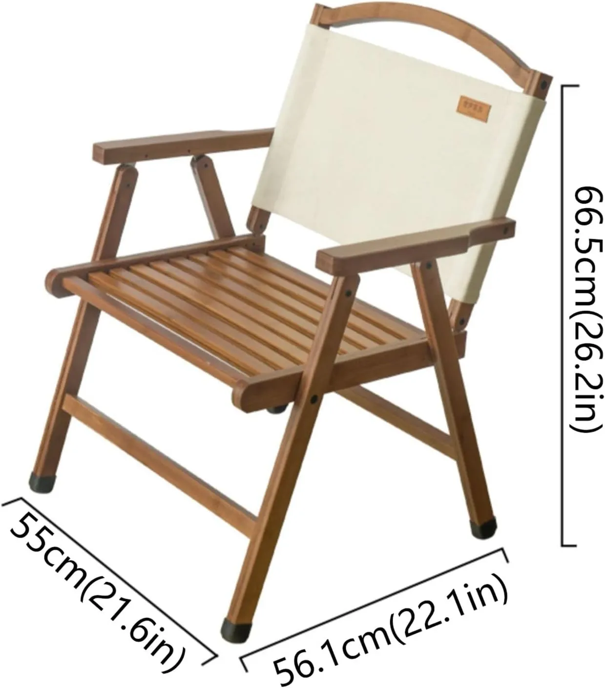 Portable Camping Chair Lightweight Folding Fishing Stool for Outdoor Leisure Activities 55 * 56.1 * 66.5cm