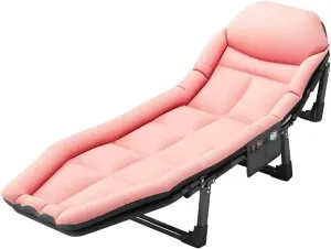 Portable Camping Cot 6 Speed Adjustable Backrest Folding Camping Cot with Mattress Cots for Camping Load 150kg Folding Cot