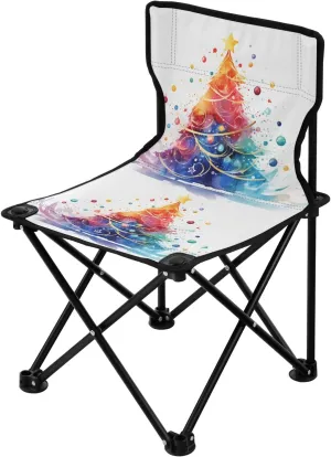Portable Camping Folding Chairs Foldable Chair Small Christmas Tree Lightweight Backpacking Outdoor Outside Fishing