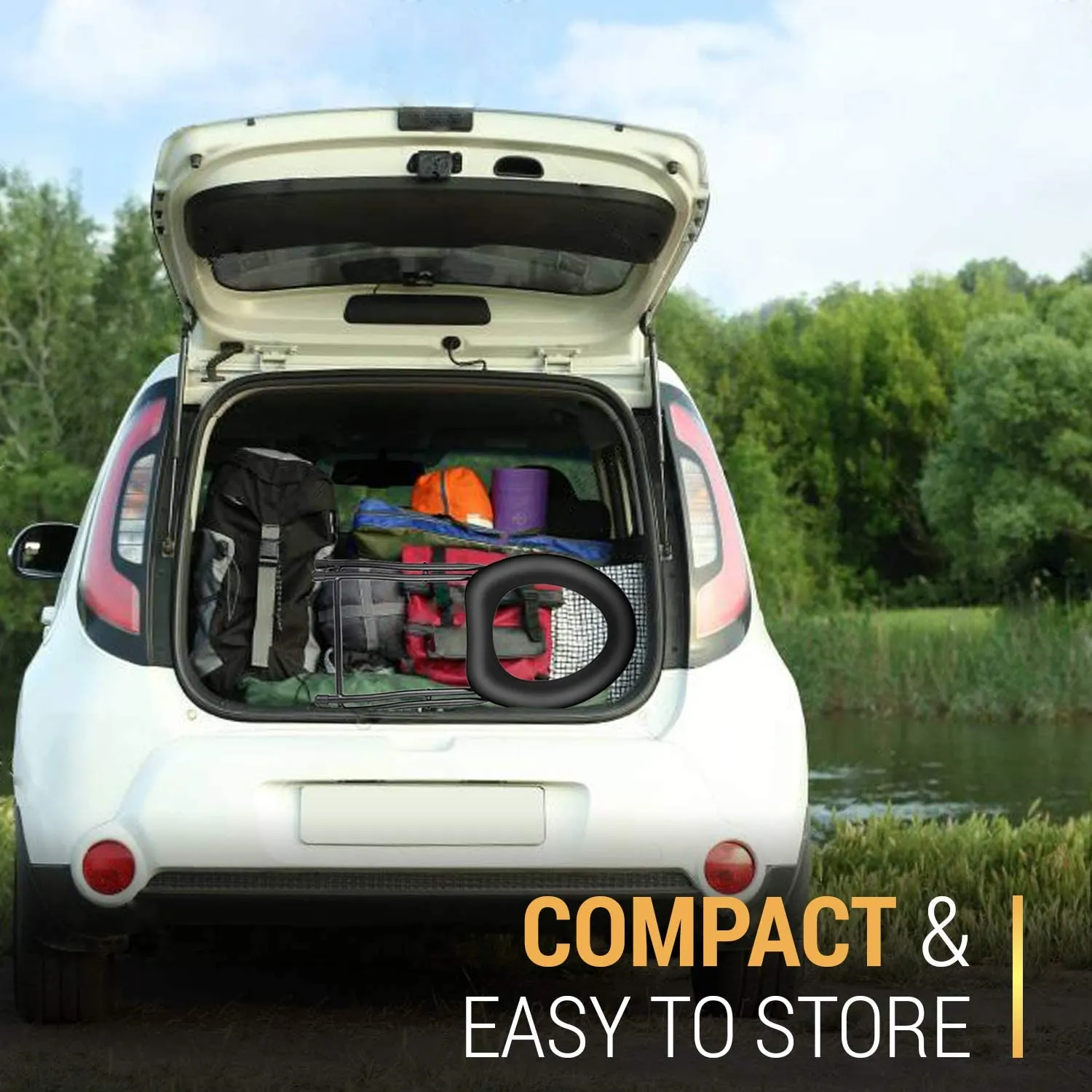 Portable Camping Toilet Chair - Folding Bedside Commode - Lightweight Foldable Outdoor Porta Potty for Adults