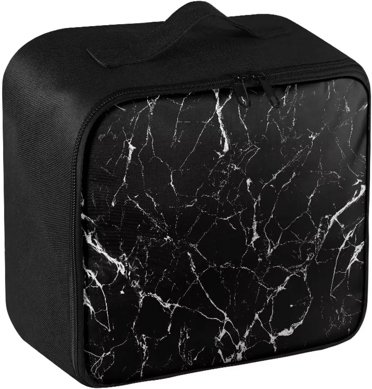 Portable Empty First Aid Kit Bag Large Black Marble Emergency Medical Bag Travel Size First Aid Pouch Storage Medical Supplies Organizer Bag for Car Home Office Kitchen Sport Outdoor