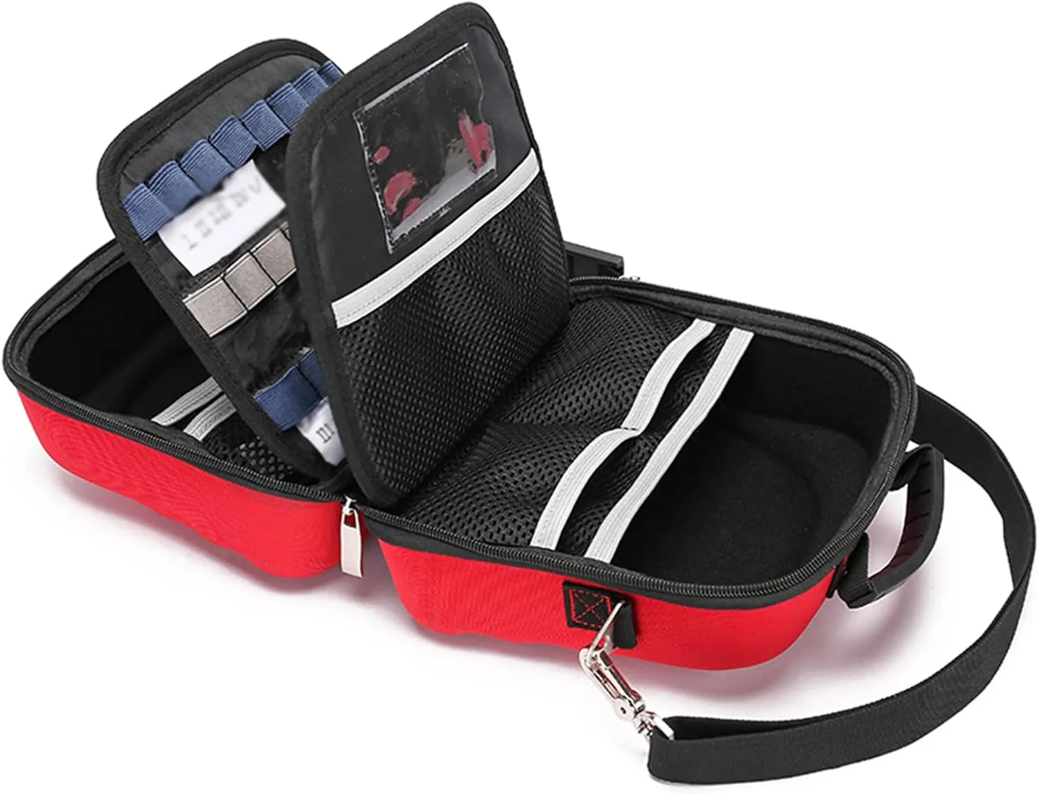 Portable First Aid Kit Empty Emergency Rescue Bag for Car Camping Sport Travel Hiking Home First Aid Essential Box Waterproof(Red)