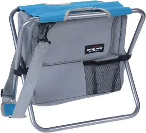 Portable Foldable Camping Stool with Cooler Bag