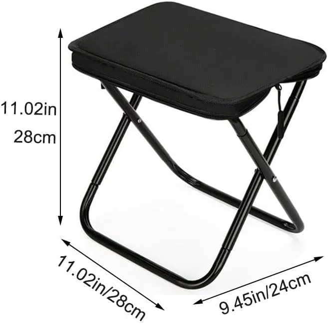 Portable Folding Chair Lightweight Camping Stool Outdoor Lazy Chair Small Collapsible Chair for Fishing Picnic Travelling