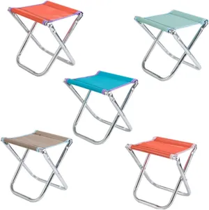 Portable Folding Stool for Camping Fishing and Travel Lightweight Collapsible Chair for Outdoor Activities Random Color Durable and Convenient
