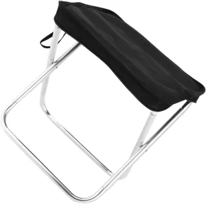 Portable Folding Stool Outdoor Camping Bench Compact Hunting Stool Lightweight Aluminum Alloy Easy to Carry