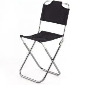 Portable Folding Stool Outdoor Fishing Chair Lightweight Camp Aluminium Stools Seat for Camping Picnic Travel Black, Portable Stool
