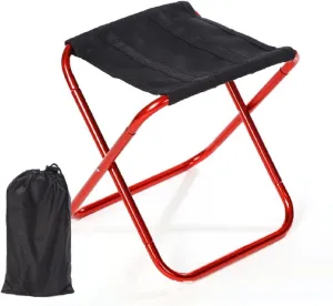 Portable Folding Stool Outdoor Foldable Lightweight Aluminum Stools with Storage Bag for Fishing Picnic Camping BBQ /2559