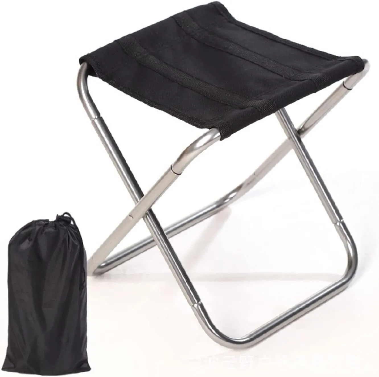 Portable Folding Stool Outdoor Foldable Lightweight Aluminum Stools with Storage Bag for Fishing Picnic Camping BBQ /2560