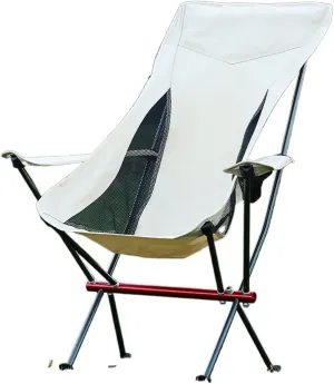 Portable Folding Stool - Portable Lightweight Aluminum Camping Picnic Chairs Outdoor Travelling Fishing Hiking Seat Tools(White)