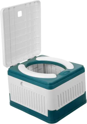 Portable Folding Toilet for Car Durable Outdoor Potty for Camping Emergency Use and Travel Lightweight Material Easy to Carry Suitable for Adults