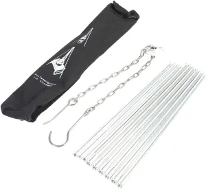 Portable Hanging Tripod BBQ Grill Heavy Duty Aluminum Camping Grill Chain 3 Section Foldable Design with Carry Bag for Outdoor Cooking Camping Picnics
