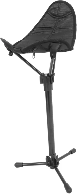 Portable Hiking Stool Outdoor Folding Camping Chair Footrest Aluminum Nylon Construction for Travel Fishing BBQ Beach