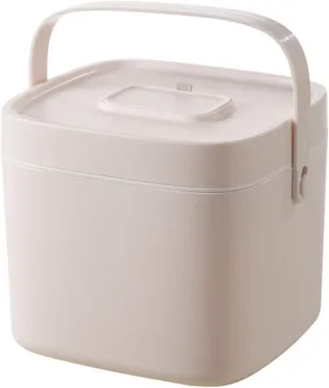 Portable Medicine Chest with Locking Lid, Multi-Function Plastic First Aid Box, Waterproof & Lightweight Storage Case for Home, Office, Car, Travel