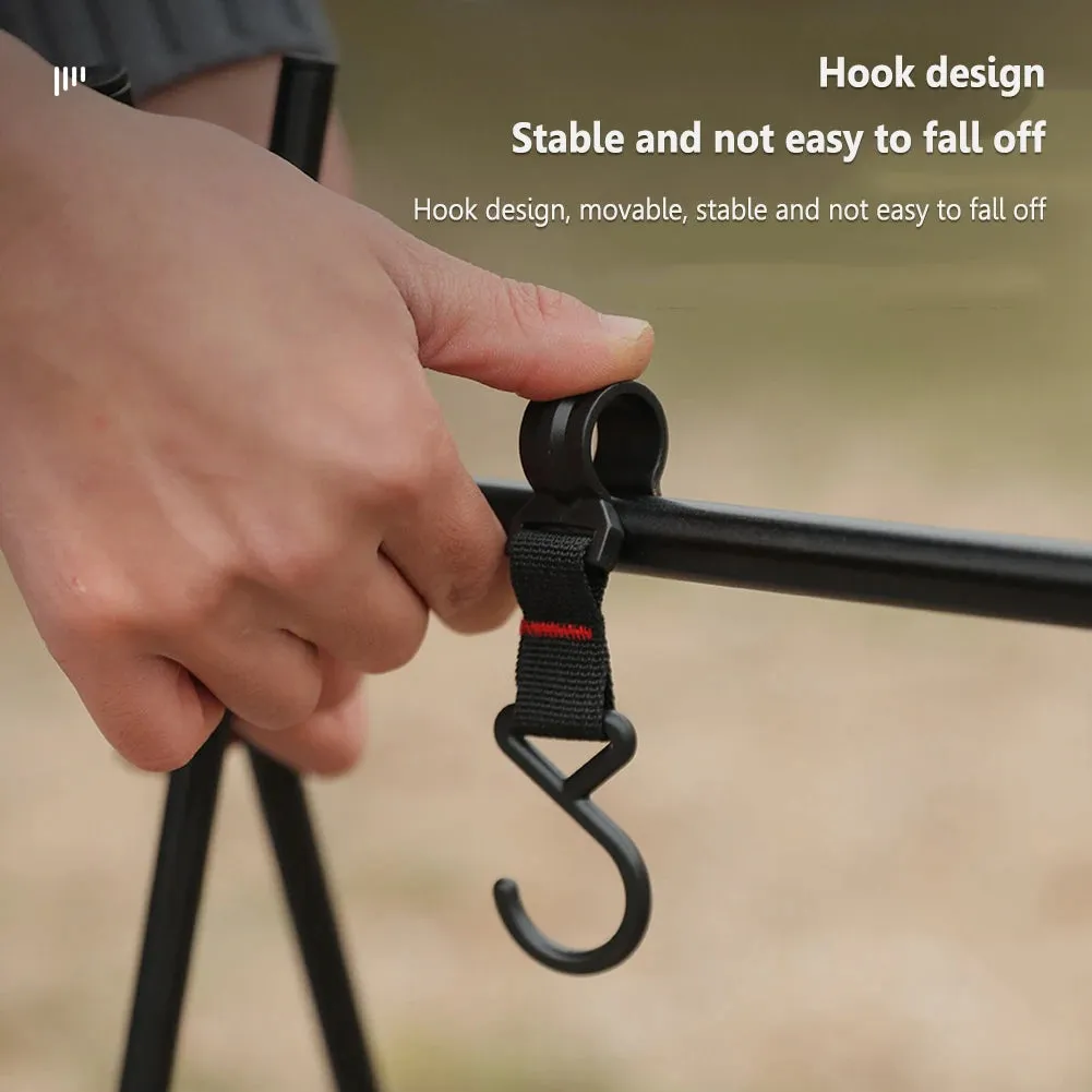 Portable S-Shaped Hooks for Outdoor Camping Storage