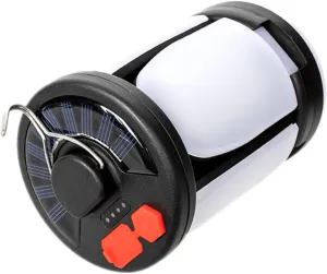 Portable Solar Camping Lamp Multifunctional LED Tent Light for Outdoor Adventures Fishing and Emergency Use Durable Material with Brightness and Wide Lighting