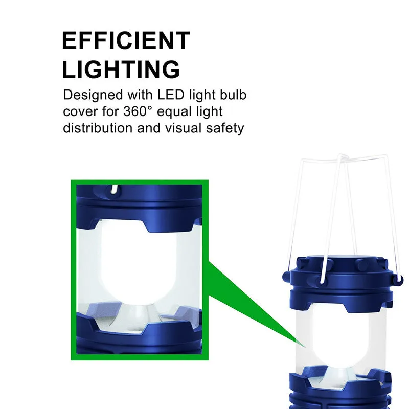 Portable Solar Charger Camping Lantern Lamp Light