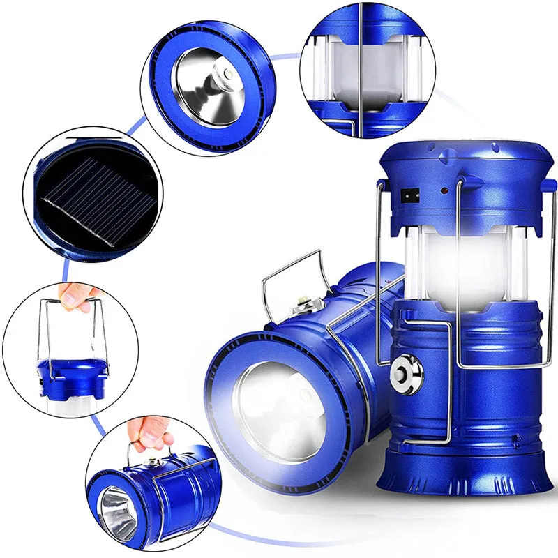 Portable Solar Charger Camping Lantern Lamp Light