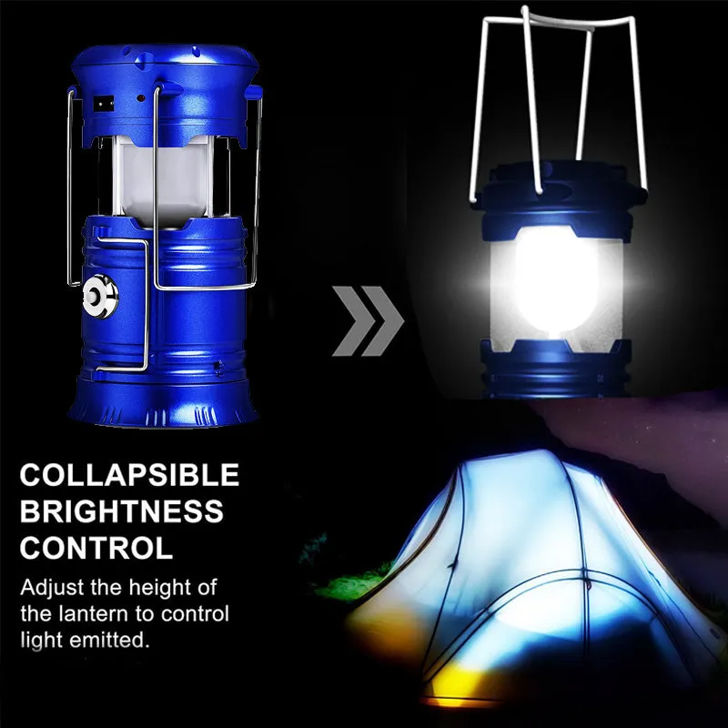 Portable Solar Charger Camping Lantern Lamp Light