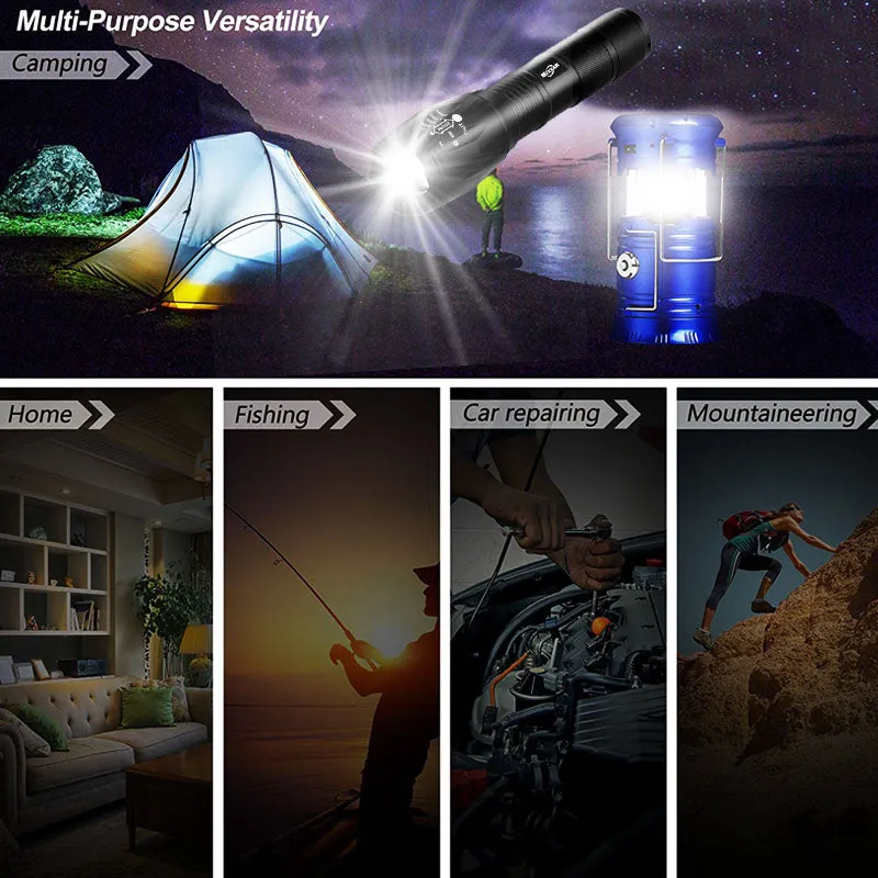 Portable Solar Charger Camping Lantern Lamp Light