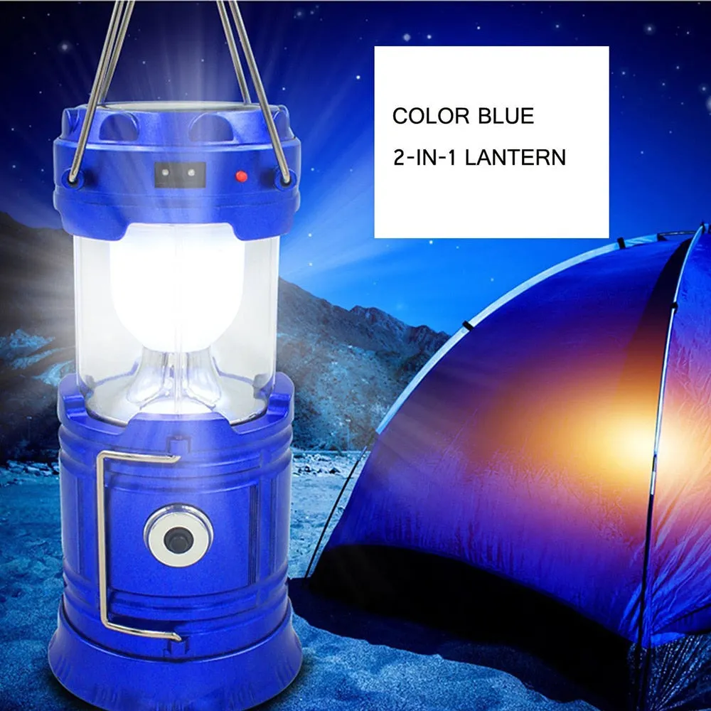 Portable Solar Charger Camping Lantern Lamp Light