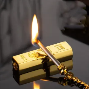 Portable Waterproof Flint Lighter - Refillable Kerosene Match Igniter with Keychain for Outdoor Survival, Camping & Hiking(#1)
