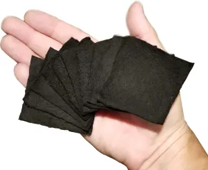 Premium Emergency Fire Starter Refills - Char-Cloth Tinder (Fluf: Pack of 10 Refills)