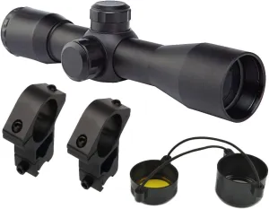 Presents This Optics Kit for Rossi RB22 RS22 .22 Rimfire Rifle - Includes Compact Series 4x32 Rifle Scope   Aluminum Ring Mounts