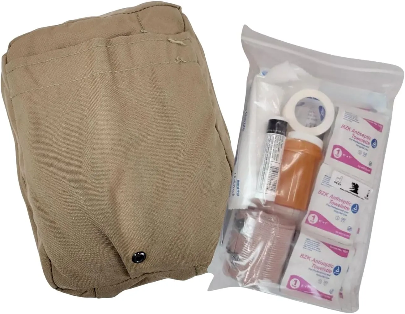 Previously Issued Excellent Coyote MOLLE First-Aid Kit Zipper IFAK Pouch (Pouch and First Aid Supplies)