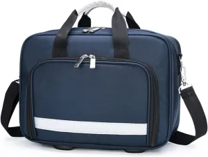 Professional Empty First Responder Bag Emergency Shoulder Bag Empty, Trauma First Aid Kits Storage Bag with Handle for Home, Office, and Outdoor Adventures(Navy Blue)