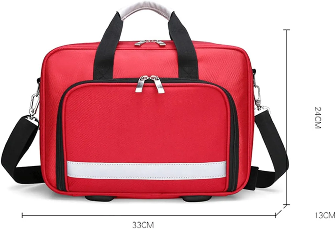 Professional Empty First Responder Bag Emergency Shoulder Bag Empty, Trauma First Aid Kits Storage Bag with Handle for Home, Office, and Outdoor Adventures(Navy Blue)