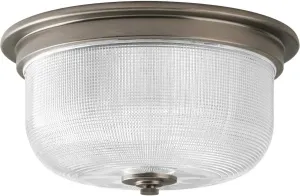 Progress Lighting P3740-81 Med Flush Mount, 2-75-watt, Antique Nickel